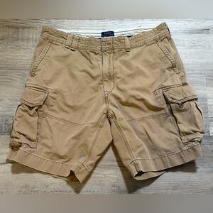 Polo Ralph Lauren Cargo Shorts Mens 40 Khaki Classic Chino Pocket Outdoor Cotton